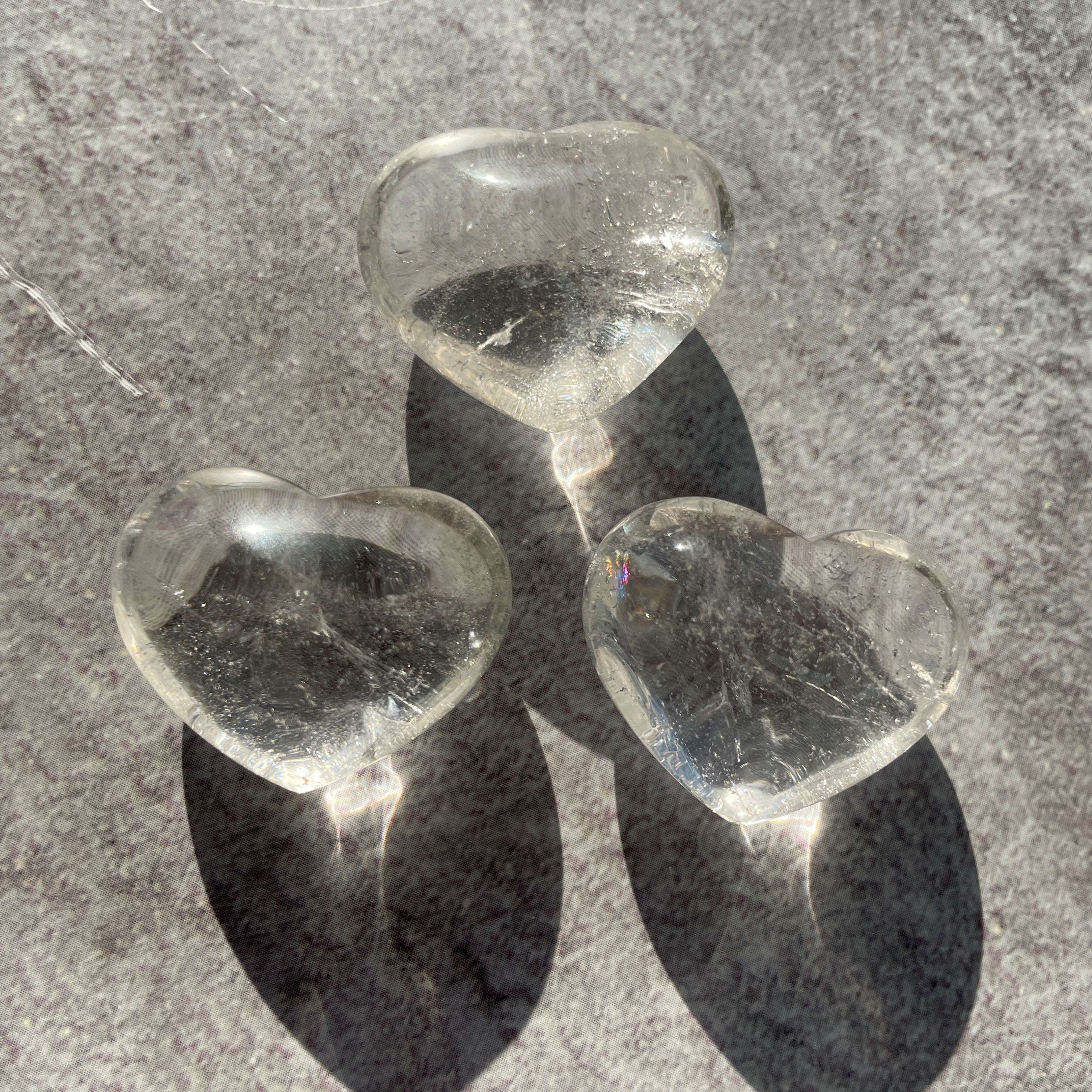 Clear Quartz Heart 3cm Clear Quartz Heart 3cm